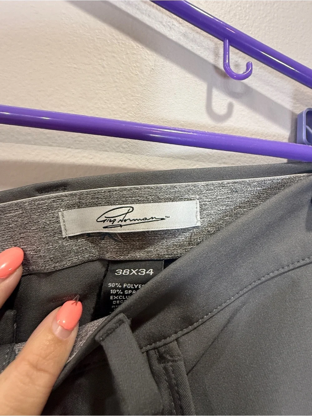 Greg Norman Collection Men's Dress Pants - Charcoal Gray